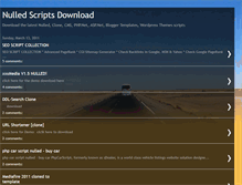 Tablet Screenshot of nulledscriptsdownload.blogspot.com