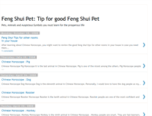 Tablet Screenshot of feng-shui-pet-tip.blogspot.com