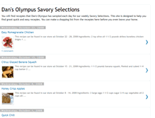 Tablet Screenshot of dansolympussavoryselections.blogspot.com