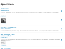 Tablet Screenshot of aguantadora.blogspot.com