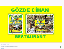 Tablet Screenshot of gozdecihanrestaurant.blogspot.com