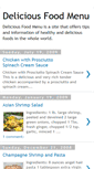 Mobile Screenshot of delicious-food-menu.blogspot.com