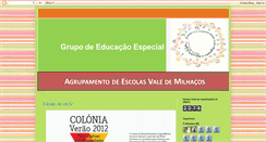 Desktop Screenshot of grupodeeducacaoespecialvm.blogspot.com