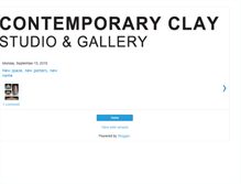 Tablet Screenshot of contemporaryclay.blogspot.com