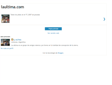 Tablet Screenshot of laultimacom.blogspot.com