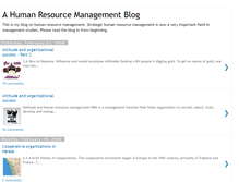 Tablet Screenshot of humanresourcemanagementblog.blogspot.com