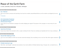 Tablet Screenshot of peaceoftheearthfarm.blogspot.com