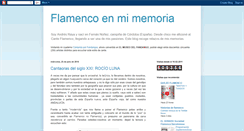 Desktop Screenshot of memoriaflamenca.blogspot.com