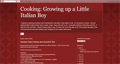 Desktop Screenshot of cookingandgrowingupalittleitalianboy.blogspot.com