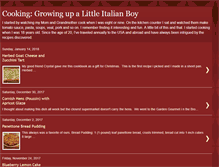 Tablet Screenshot of cookingandgrowingupalittleitalianboy.blogspot.com