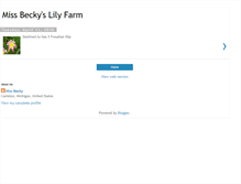 Tablet Screenshot of missbeckyslilyfarm.blogspot.com