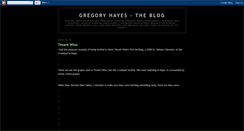 Desktop Screenshot of gregoryhayes.blogspot.com