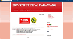 Desktop Screenshot of bbc-stiepertiwikarawang.blogspot.com