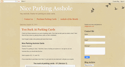 Desktop Screenshot of niceparkingasshole.blogspot.com