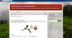 Desktop Screenshot of faithhopeloveandblogs.blogspot.com