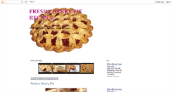 Desktop Screenshot of fresh-cherrypie-recipes.blogspot.com