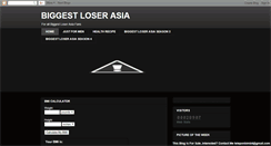 Desktop Screenshot of biggestloserasia.blogspot.com