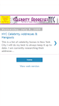 Mobile Screenshot of celebrityaddressesnyc.blogspot.com