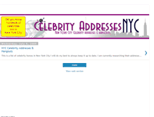 Tablet Screenshot of celebrityaddressesnyc.blogspot.com