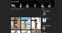 Desktop Screenshot of beautifullteenmodels.blogspot.com