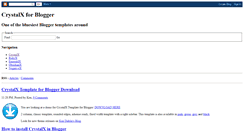 Desktop Screenshot of crystalx-template.blogspot.com