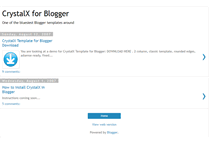 Tablet Screenshot of crystalx-template.blogspot.com
