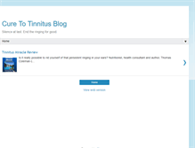 Tablet Screenshot of cure-to-tinnitus.blogspot.com