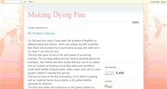 Desktop Screenshot of makingdyingfun.blogspot.com