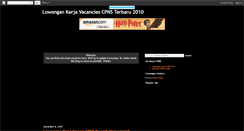 Desktop Screenshot of lowongankarirkerja.blogspot.com