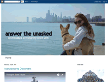 Tablet Screenshot of answertheunasked.blogspot.com