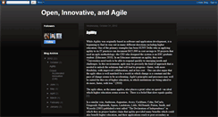 Desktop Screenshot of openinnovativeandagile.blogspot.com