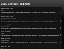 Tablet Screenshot of openinnovativeandagile.blogspot.com