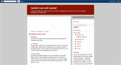 Desktop Screenshot of know-lemon-law.blogspot.com