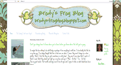 Desktop Screenshot of brodysfrogblog.blogspot.com