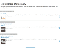 Tablet Screenshot of jenlessingerphotography.blogspot.com