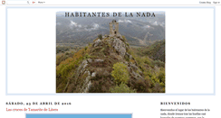 Desktop Screenshot of habitantesdelanada.blogspot.com