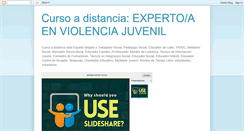 Desktop Screenshot of cursoviolenciajuvenil.blogspot.com