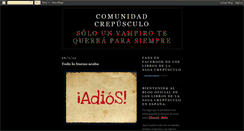 Desktop Screenshot of comunidadcrepusculo.blogspot.com