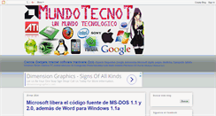 Desktop Screenshot of mundotecnot.blogspot.com