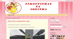 Desktop Screenshot of pimentinhasnacozinha.blogspot.com