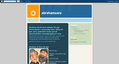 Desktop Screenshot of abrahamsara.blogspot.com