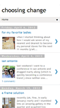 Mobile Screenshot of choosing-change.blogspot.com