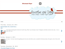 Tablet Screenshot of favoritesandthings.blogspot.com