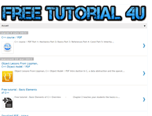 Tablet Screenshot of freetutorial-4u.blogspot.com