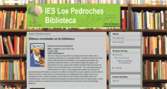 Desktop Screenshot of bibliotecaieslospedroches.blogspot.com