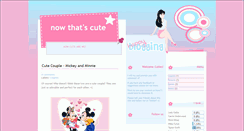 Desktop Screenshot of nowthatscute.blogspot.com