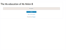Tablet Screenshot of mshelenb.blogspot.com