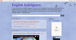 Desktop Screenshot of englishindulgence.blogspot.com