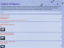 Tablet Screenshot of englishindulgence.blogspot.com