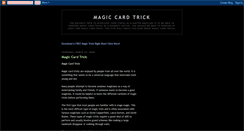 Desktop Screenshot of magic-cardtrick.blogspot.com